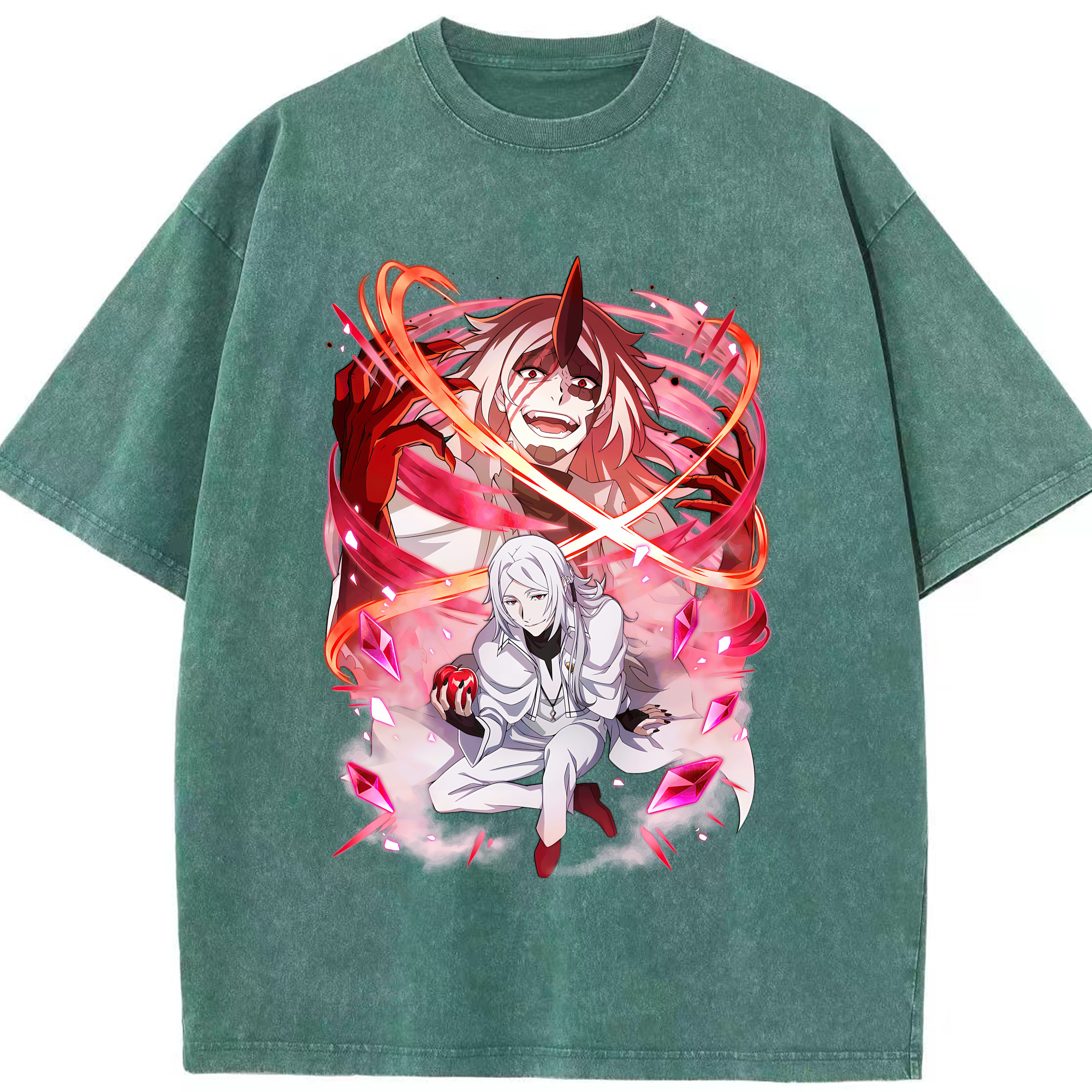 （画像用） 文豪ストレイドッグス Bungo Stray Dogs 綿100% ヴィンテージ風 半袖Tシャツ（フロントプリント）